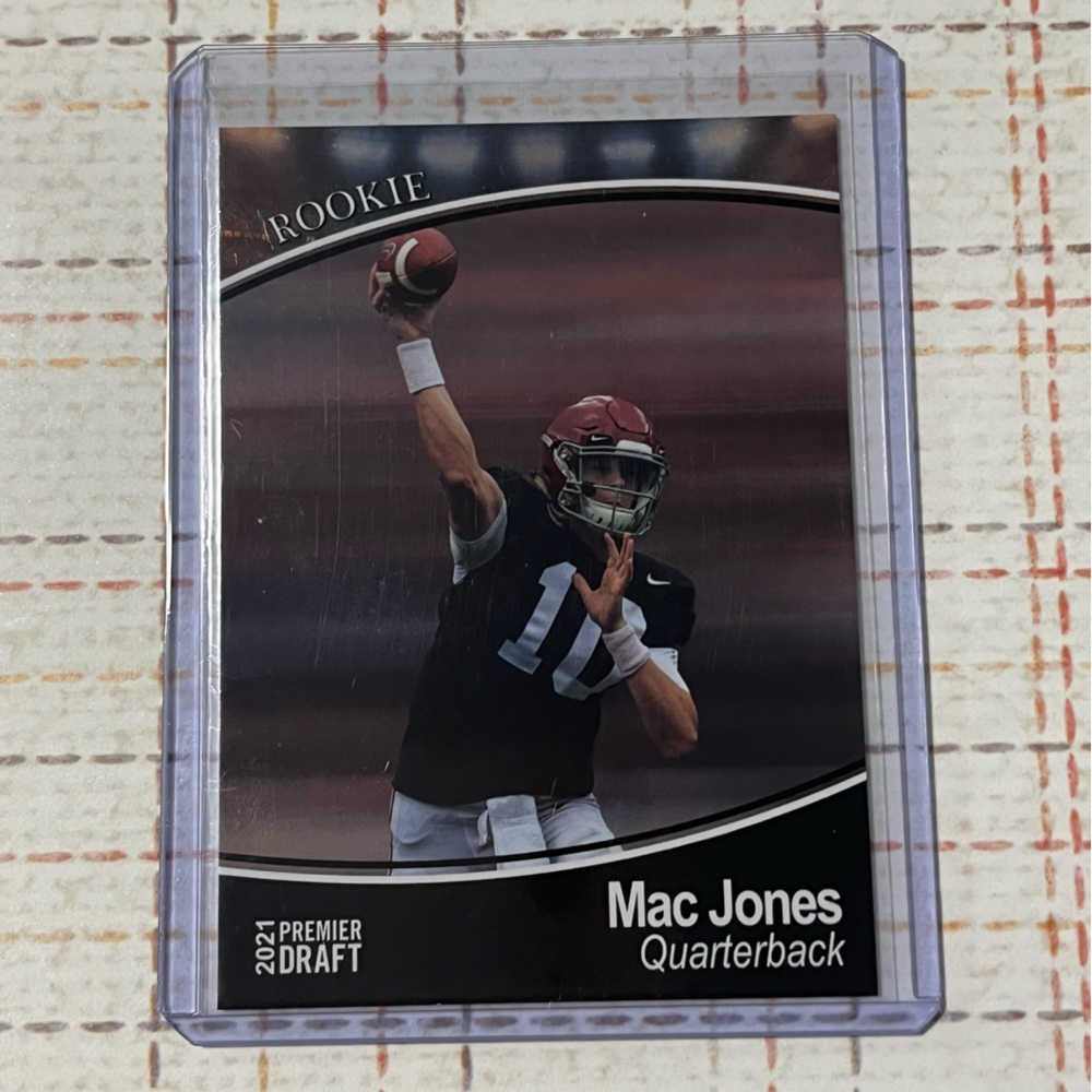 🌸 Mac Jones Rookie 2021 SAGE Collectibles LLC Football Trading Card #171 Qty 1